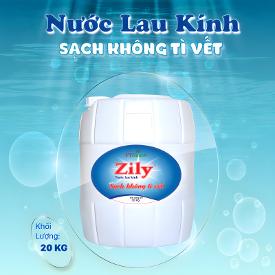 Nước Lau Kính Zily Can 20kg - Tặng 1 Lau Sàn Rick 1 Kg