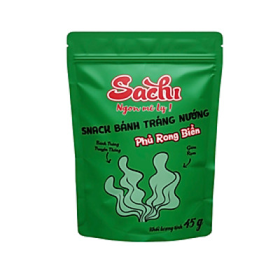 Snack Sachi bánh tráng Vị Rong -  Thùng 5 gói