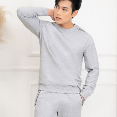 Bộ nỉ nam Aligro màu ghi xám BN7