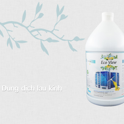Nước Lau Cửa Kính, Gương Soi - Khả Năng Chống Bám Bẩn - Eco View - Chai 1 Gallon (Gần 4 Lít)