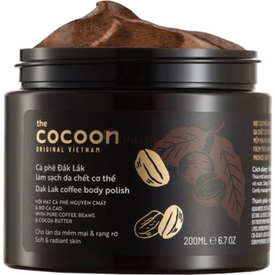 Tẩy tế bào chết cơ thể cà phê Đắk Lắk Cocoon làm sạch da chết cơ thể (200ml/600ml) - Hàng chính hãng