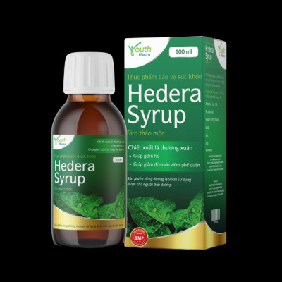 Siro Hedera Syrup Youth Pharma hỗ trợ giảm ho, giảm đờm. Chai 100ml