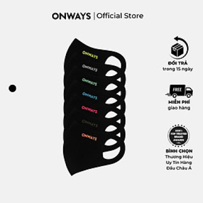 ONWAYS Set 7 Khẩu Trang Vải 3D Chống Nước Ngăn Giọt Bắn AMA 2003 