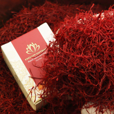 Saffron nhụy hoa nghệ tây Kingdom Herb Iran chính hãng loại thượng hạng hộp 1 gram