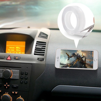 Cuộn Băng Dính Trong Suốt 2 Mặt, Băng Keo Đa Năng, Sử Dụng Dính Đồ Vật Trong Nhà, Tái Sử Dụng, Sử Dụng Dễ Dàng- TakyHome 6005