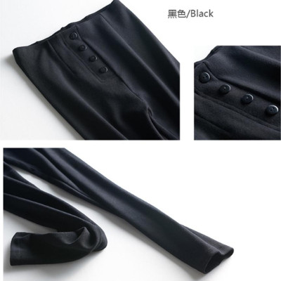 Quần Tregging Legging Cạp Cao Đính 5 Cúc - Hàn Quốc