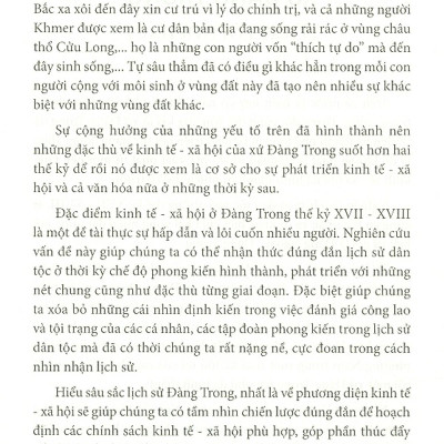 Đàng Trong Lịch Sử Và Văn Hóa