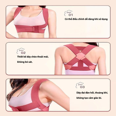  Đai chống gù định hình vùng lưng bảo vệ vòng 1 hiệu quả