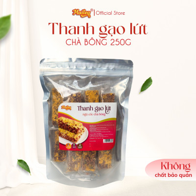 Thanh gạo lứt chà bông/rong biển mix hạt Mailey Túi 250g - Bánh gạo lứt ăn kiêng hỗ trợ giảm cân