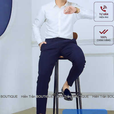 Quần âu nam công sở Hiền Trần BOUTIQUE, quần tây nam kiểu dáng Hàn Quốc, vải mềm chống nhăn phong cách lịch lãm