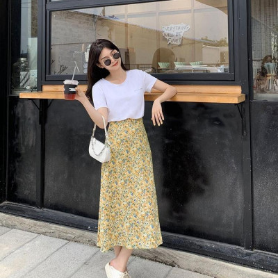 CHÂN VÁY HOA NHÍ TIGOON DỊU DÀNG - Hoa Vàng - M