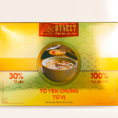 Yến Chưng Tứ Vị DTNEST - Hộp quà 6 Hũ - Bồi Bổ Sức Khỏe