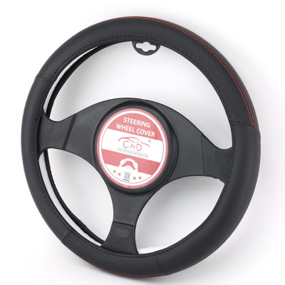 Bọc Vô Lăng CIND 8062 Size M Màu Đen Chỉ Đỏ