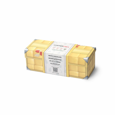 [MUA 1 TẶNG 5] Socola Trắng Premium Với Quả Mâm Xôi Và Nhân Sâm Trắng Thượng Hạng COFFEECELL (20 gói x 15g) - Vị ngọt quyến rũ không chứa calo - Hàng Chính Hãng