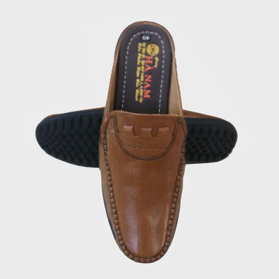 Dép Bít Mũi Nam HÀ NAM Da Bò Thật Cao Cấp GSB20118