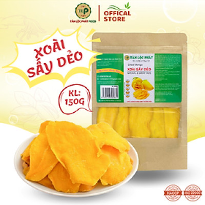 XOÀI SẤY DẺO TÂN LỘC PHÁT BỊCH 150G - THƠM DẺO KHÔNG XƠ - ĐỒ ĂN VẶT YÊU THÍCH