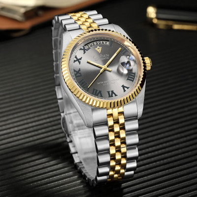 Đồng Hồ Nam Cadisen C8228M1 Chính Hãng Full Box Chống Nước Kính Chống Xước Dây Thép BH 2 Năm Máy Cơ