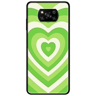 Ốp lưng dành cho Xiaomi Poco X3 mẫu Tim Xanh Chuối