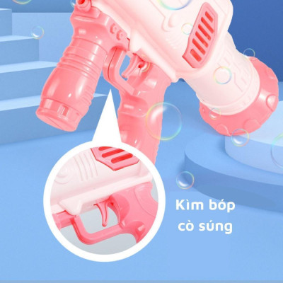 Đồ Chơi Bắn Bong Bóng 32 Nòng Vui Nhộn Kèm Lọ Xà Phòng