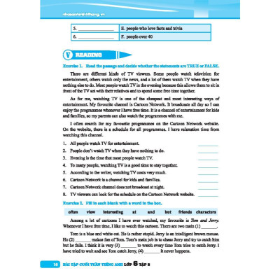 Sách - Global Success Bài Tập Cuối Tuần Tiếng Anh Lớp 6 Tập 2 - Có Đáp Án - Minh Thắng