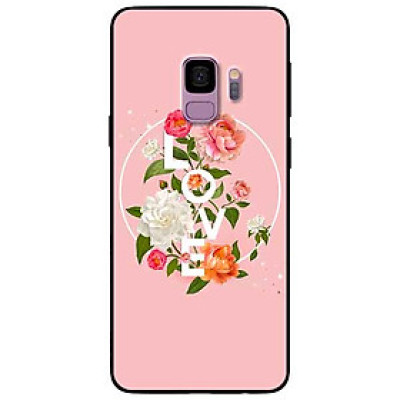 Ốp lưng in cho Samsung S9 Mẫu LOVE Hoa