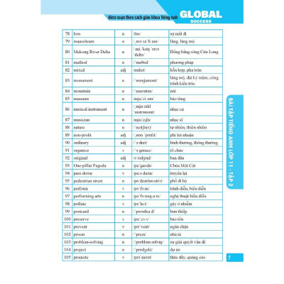 Sách - Global Success - Bài Tập Tiếng Anh Lớp 11 - Có Đáp Án - Tập 2 - Minh Thắng