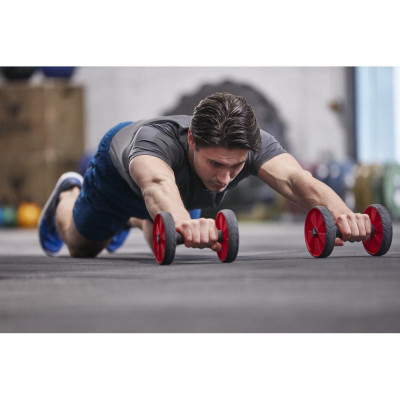 Bánh Xe Đẩy, Con Lăn Tập Bụng Chính Hãng ADIDAS ADAC-11604 Core Rollers (1 Cặp) - Tập Fitness, Gym