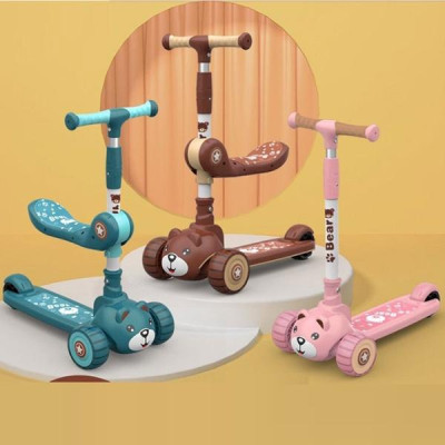 XE TRƯỢT SCOOTER KIÊM XE CHÒI CHÂN GẤU CAO CẤP CÓ NHẠC