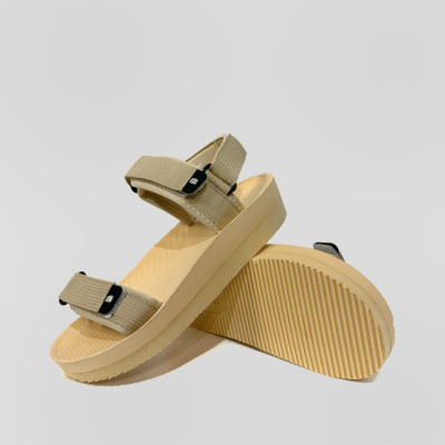 Giày Sandal Nữ The Bily 03W Quai Ngang - Màu Kem BL03WK 