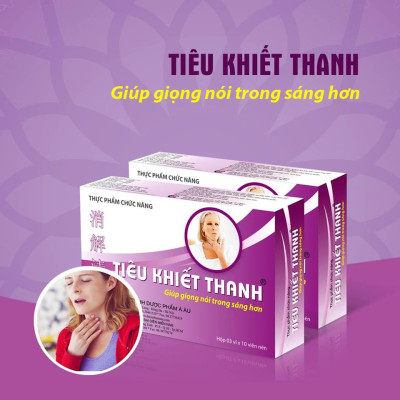 Thực phẩm bảo vệ sức khỏe Viên nén TIÊU KHIẾT THANH giúp giọng nói trong trẻo hơn