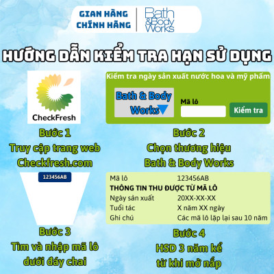 Body Mist Bath And Body Works Nam Nữ Chính Hãng Bourbon Strawberry & Vanilla, Xịt Thơm Body Toàn Thân Hương Nước Hoa