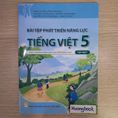 Sách - Bài tập phát triển năng lực Tiếng Việt Lớp 5 tập 1+2