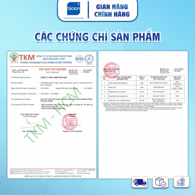 Chai Xịt Khử Mùi Sạch Khuẩn Cho Chó Mèo Bioion Pets Pounce Hương Tự Nhiên (Không Mùi)