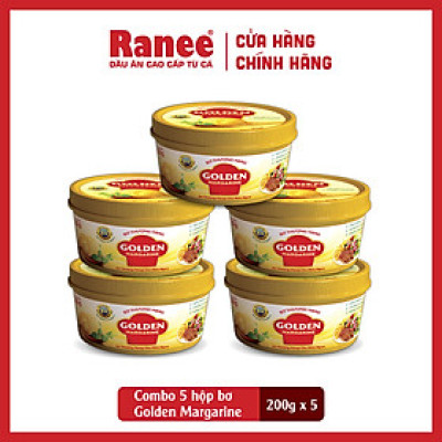 Combo 5 hộp Bơ Thượng Hạng Golden Margarine 200gr