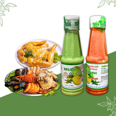 Muối Ớt Đỏ Chai Lớn 250g (lốc 6 chai) Thương Hiệu Thiên Thiên Food - Đặc Sản Nha Trang Dùng Chấm Hải Sản