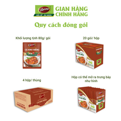 Xốt Gia Vị Hoàn Chỉnh Barona - Kho Riềng 80g