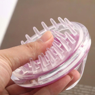 Lược gội và massage da đầu gai silicon thư giãn 2 trong 1 tiện lợi - Dụng cụ massage da đầu tại nhà nhỏ gọn tiện ích
