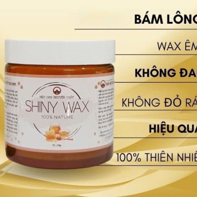 Sáp wax triệt lông shiny An Lành tặng kèm 40 giấy và que wax, sáp wax lông shiny ,wax lông Tẩy Lông
