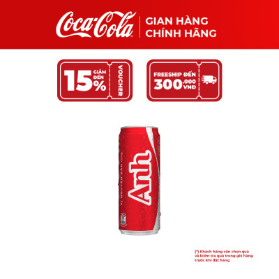Lốc 6 Lon Nước Ngọt Giải Khát Coca-Cola Vị Nguyên Bản Original 320m/Lon Coca-Cola Official Store_TK