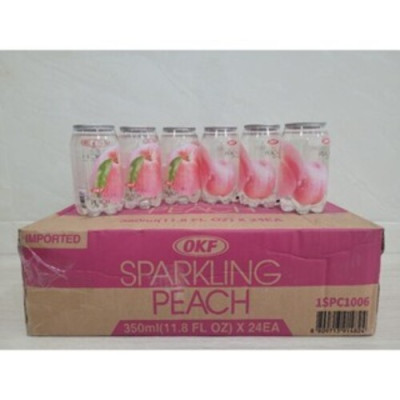 Nước ngọt có ga vị đào OKF Hàn Quốc 350ML x 6 chai