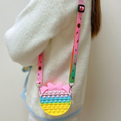 Túi ví Pop It Dễ Thương, Túi Trang Điểm dành cho các bé gái màu pastel