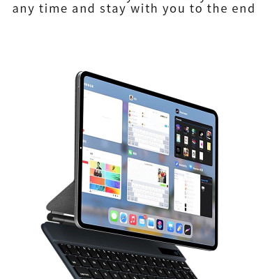 Bao bàn phím Wiwu Magic Keyboard MK002 cho iPad Pro 11 / 13 inch M4 2024 có cảm ứng nguồn hiển thị pin thời gian thực, tích hợp nam châm - Hàng chính hãng