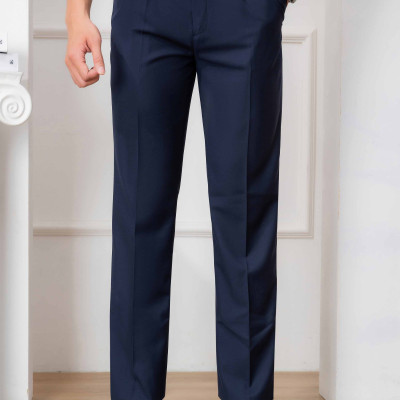 Quần Âu Nam ALIGRO 1 ly màu xanh than Chuẩn Form , Tôn Dáng, Chất Liệu Cotton Cao Cấp ALGL8019