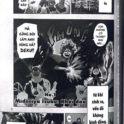 My Hero Academia - Học Viện Siêu Anh Hùng - Tập 1: Midoriya Izuku: Khởi Đầu (Tái Bản 2022)