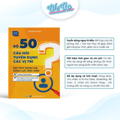 Combo 2 sách: Bộ 50 câu hỏi tuyển dụng & bài test đánh giá năng lực ứng viên và Mẫu tính lương thưởng quản lý kho bằng GoogleSheet