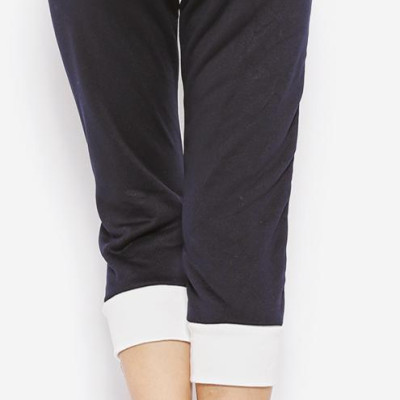 Quần thun dài nữ jogger phối hai thân Phúc An