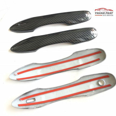 Ốp Tay Nắm, Hõm Cửa Carbon Toyota Cross 2020 2021 chất liệu cao cấp loại 1