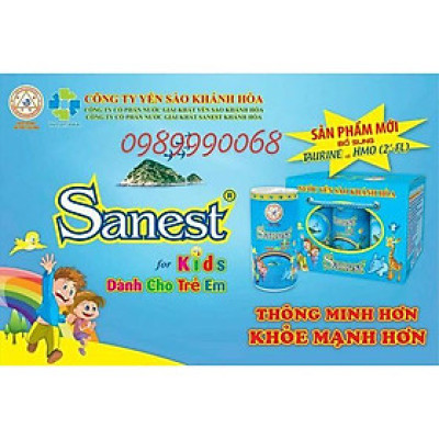 Nước Yến sào Sanest trẻ em thùng 30 lon *190ml .