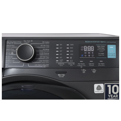 Máy giặt Electrolux Inverter 10Kg EWF1024P5SB - Tự động gỡ rối quần áo - Hàng chính hãng - Chỉ giao HCM - 
