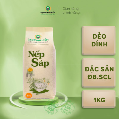 Gạo Nếp Sáp Vinh Hiển 1KG - Dẻo thơm, nếp ngon